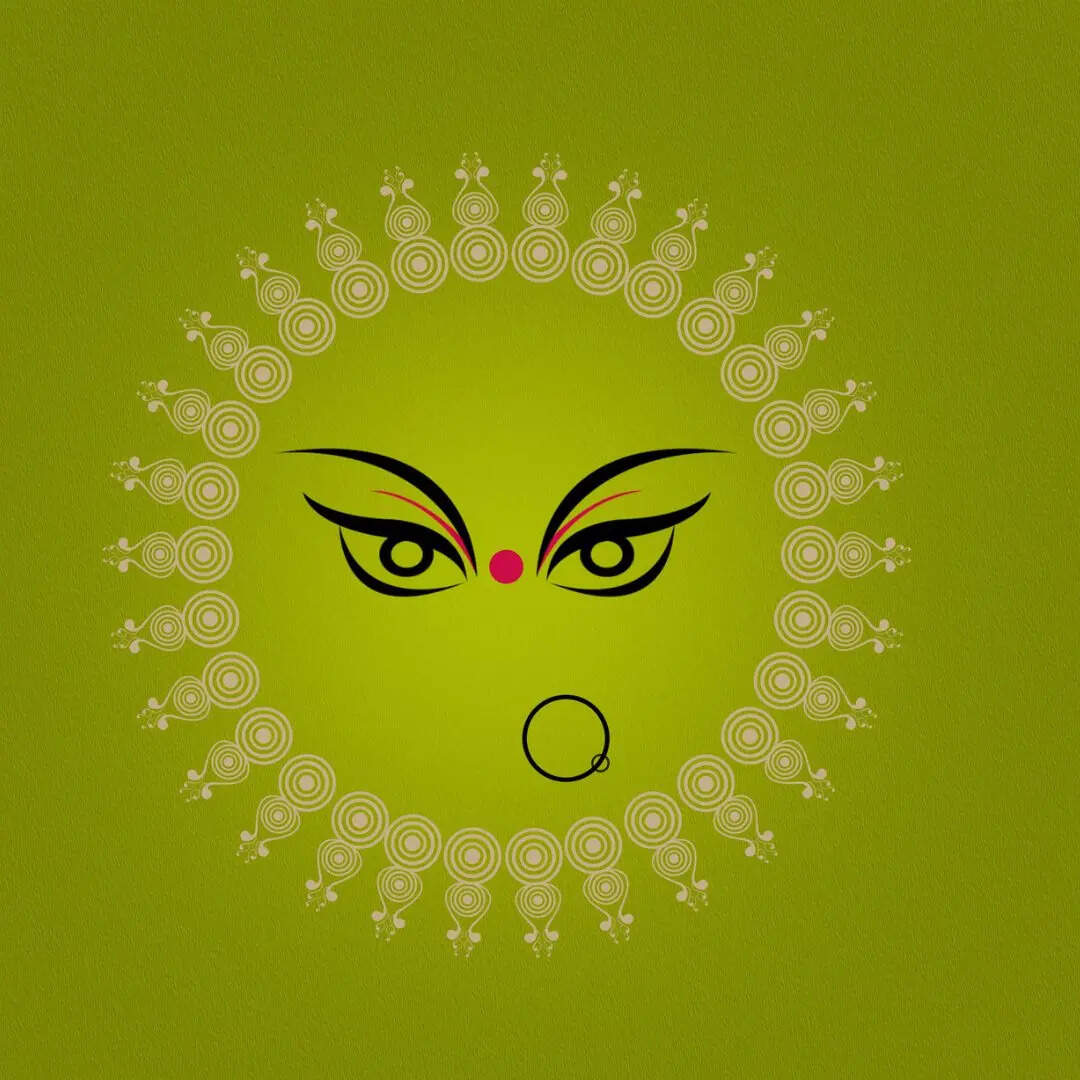 बनाएं मां दुर्गा की ये खूबसूरत छवि