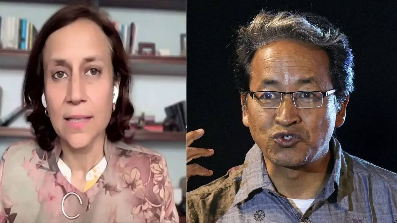 पति सोनम वांगचुक की रिहाई के लिए SC पहुंचीं गीतांजलि, गिरफ्तारी को दी चुनौती, NSA लगाने पर उठाए सवाल | Times Now Navbharat