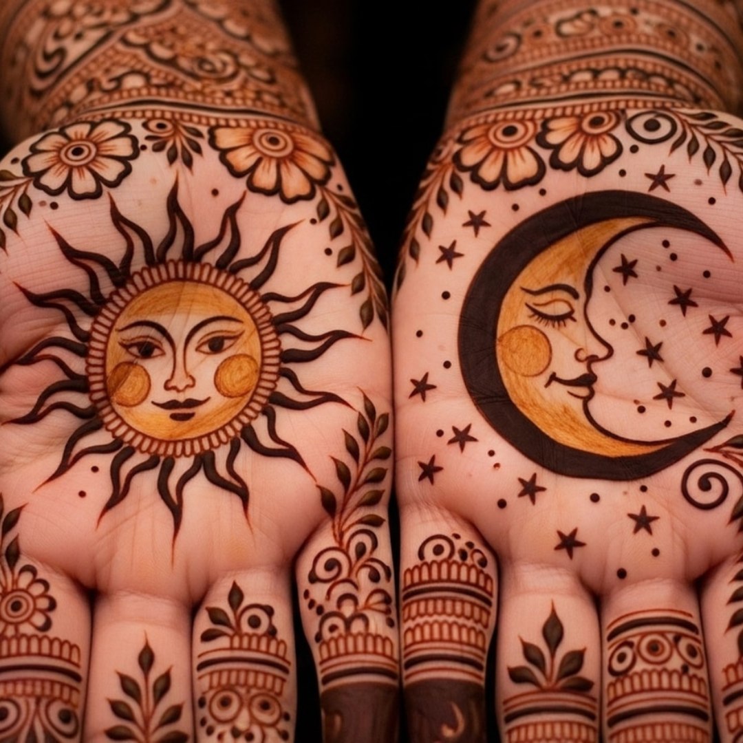 चांद और सूरज मेहंदी