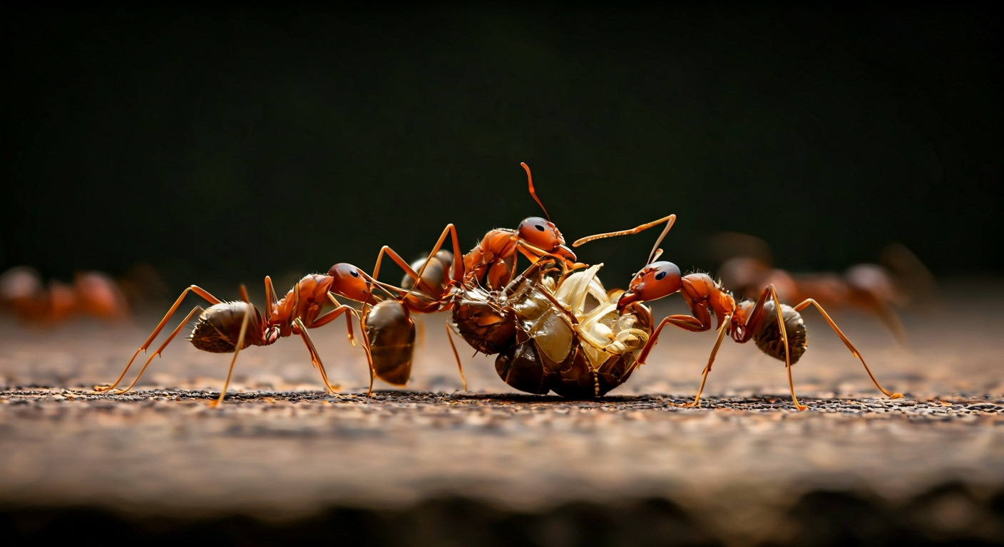 व्यवस्थित ढंग से काम करती हैं चींटियां