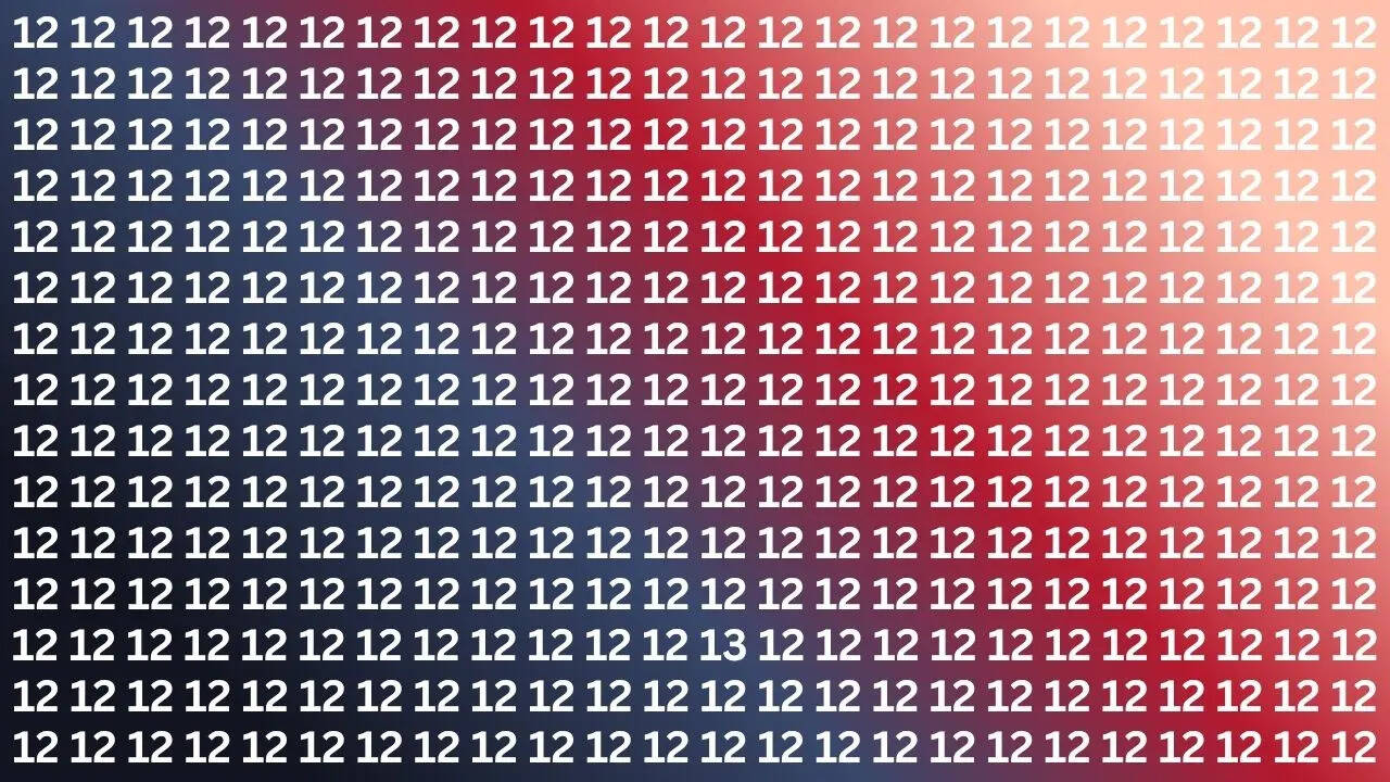 तस्वीर में 12 की भरमार