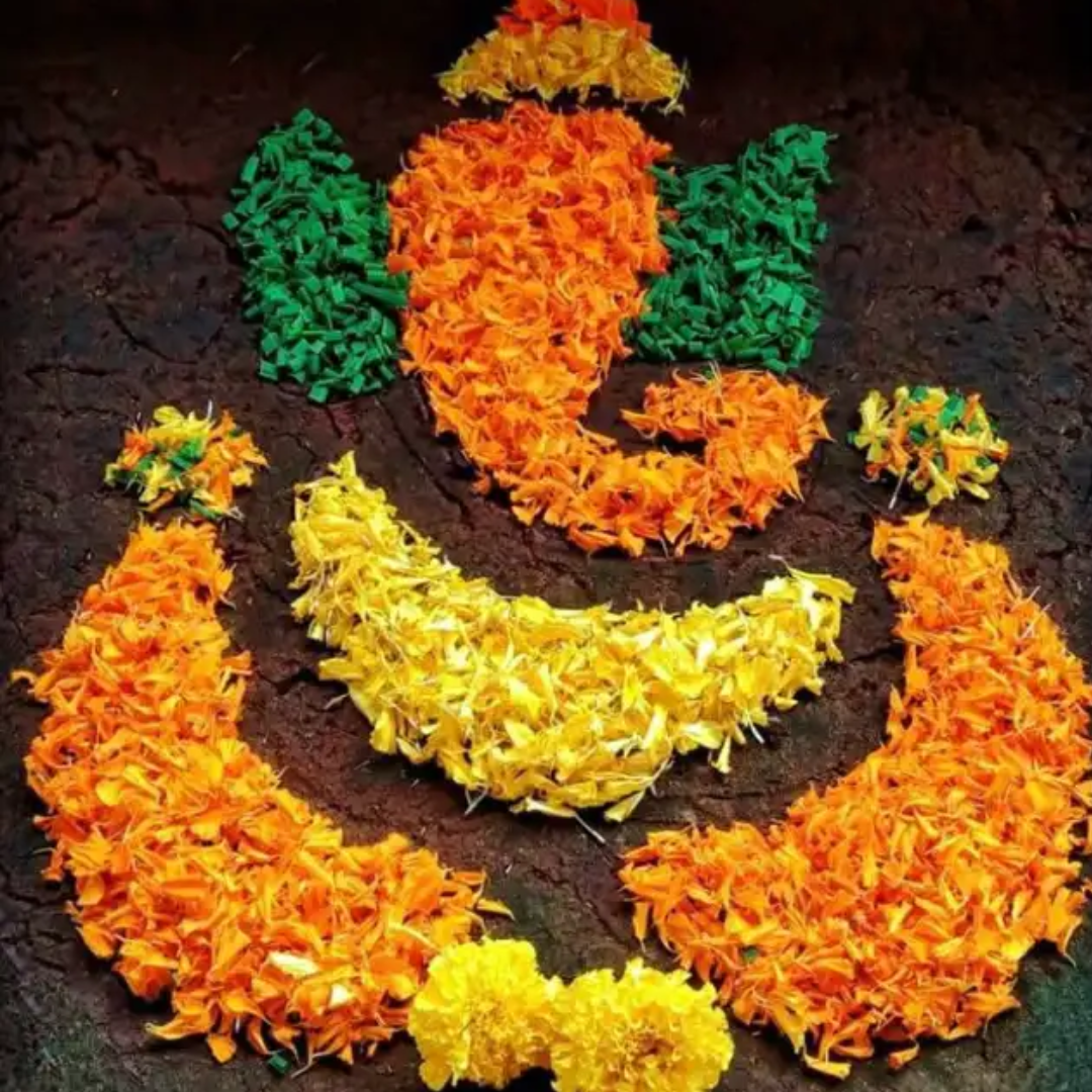 गणेश जी की रंगोली