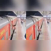 Video हीरो बना RPF जवान ट्रेन और प्लेटफॉर्म के बीच फंसा यात्री पलभर में बचाई जान