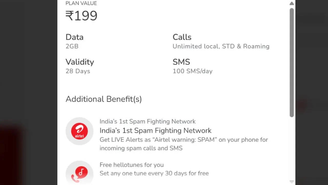 Airtel ने अपने इस कदम को लेकर कोई आधिकारिक बयान जारी नहीं किया है लेकिन कंपनी की साइट पर अब 189 रुपये वाला प्लान नजर नहीं आ रहा है। एयरटेल का यह कदम जियो के लिए न्योता है कि वो भी अपने प्लान महंगे करे या फिर यह भी संभव है कि दिसंबर तक सभी कंपनियों के सभी प्लान महंगे हो जाएं।