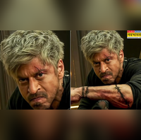 King सिर पर चोटें आर्म्स पर टैटू के साथ नए अवतार में नजर आए शाहरुख खान किंग के हेयरस्टाइल ने खींचा ध्यान