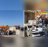 Saharanpur Accident कार के ऊपर पलटा डंपर तहस-नहस हुई गाड़ी एक ही परिवार के 7 लोगों की मौत