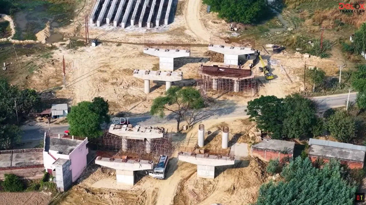 बैसौसी गांव के पास रिंग रोड की प्रगति