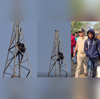 ओडिशा गर्लफ्रेंड से विवाद होने पर बिजली टावर पर चढ़ा शख्स फिर कूद जाने की देने लगा धमकी देखें Viral Video