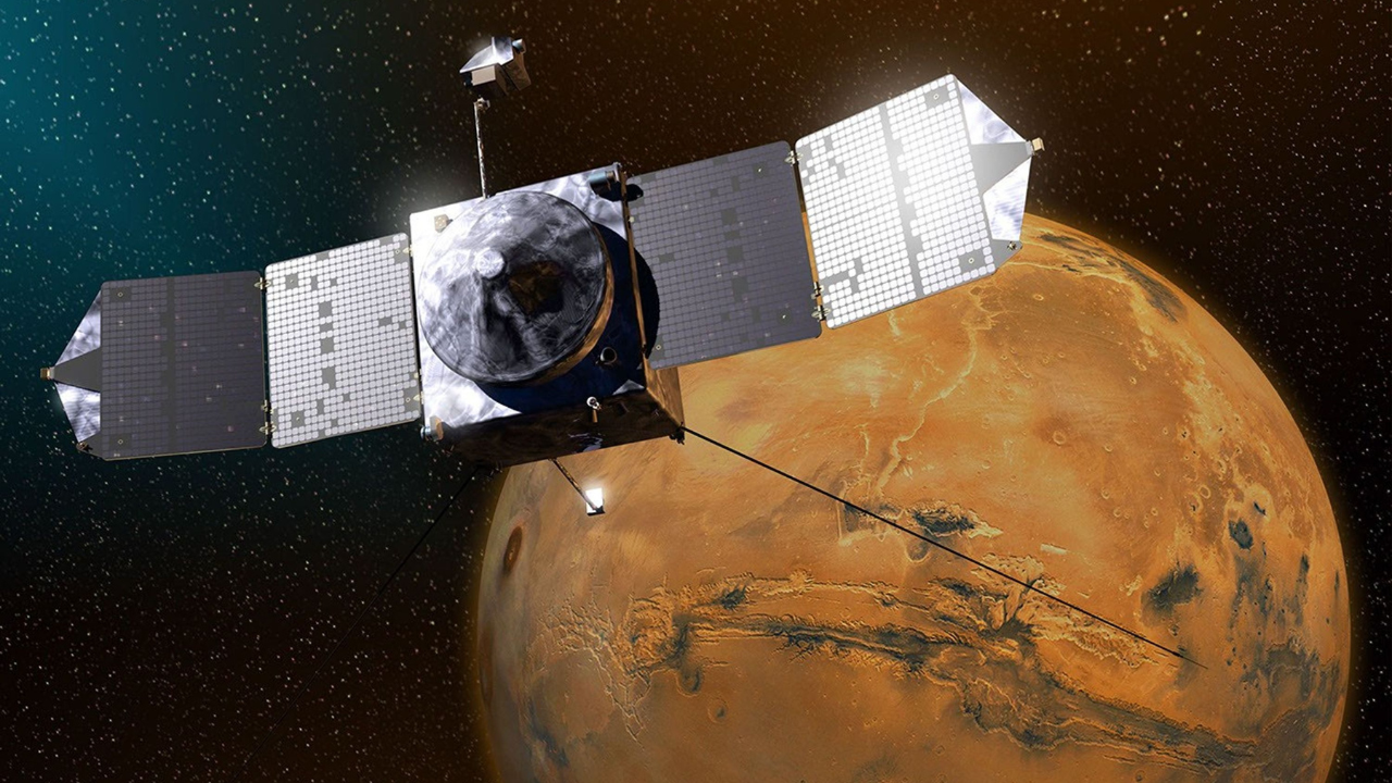 MAVEN स्पेसक्राफ्ट संचार रिले स्टेशन के रूप में भी कर रहा था काम