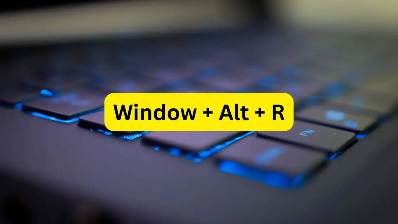 ​Window + Alt + R​