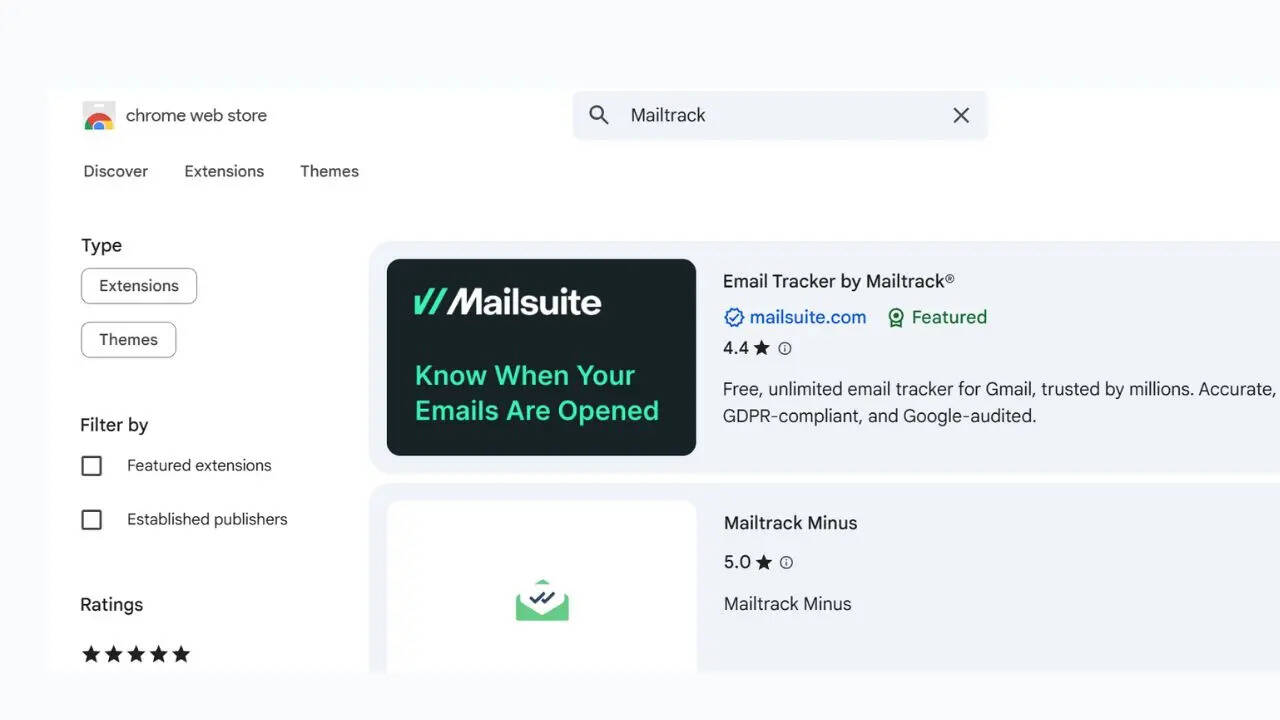 ​Mailtrack एक्सटेंशन डाउनलोड करने का तरीका    ​