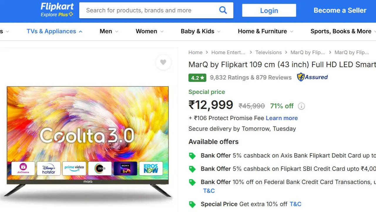 ​Infinix 109 cm (43 inch) QLED Ultra HD (4K)​