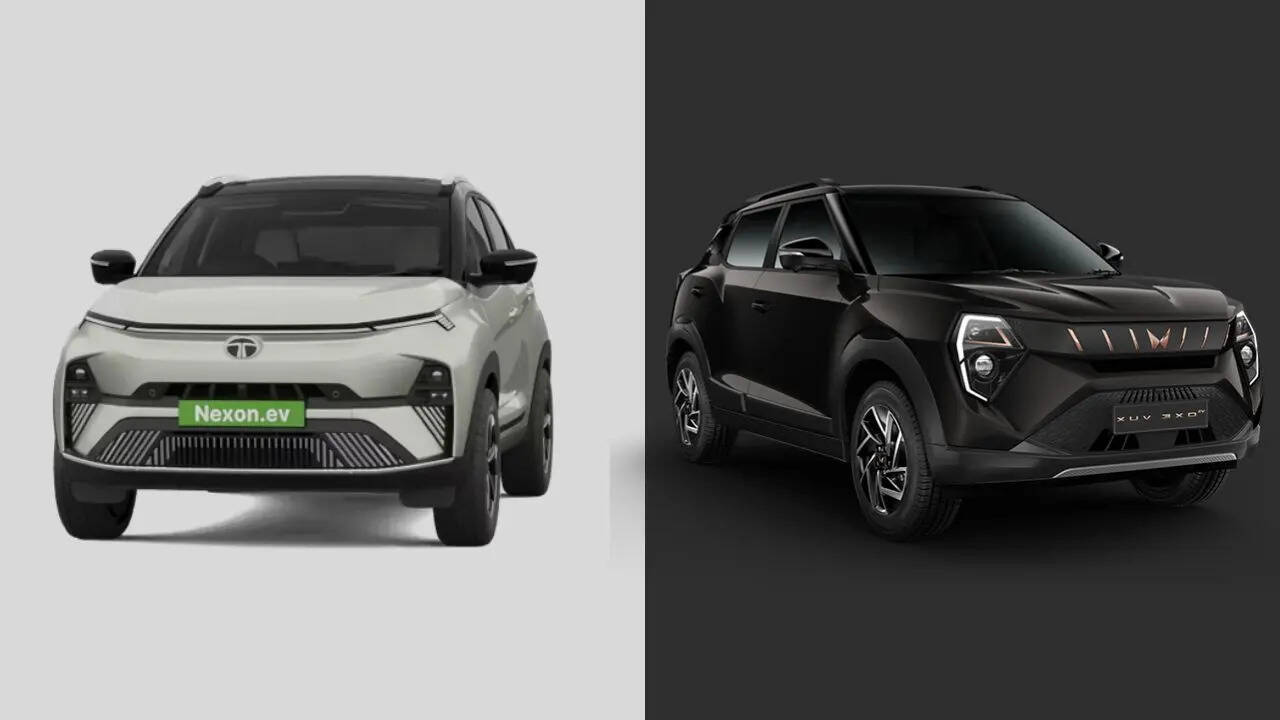 XUV 3XO EV के बेस वेरिएंट में ड्यूल 10.25-इंच डिस्प्ले, पैनोरमिक सनरूफ, लेदर जैसे इंटीरियर, ड्यूल-जोन क्लाइमेट कंट्रोल, 360-डिग्री कैमरा और एडवांस्ड कनेक्टिविटी फीचर्स मिलते हैं। वहीं, Nexon EV के बेस वेरिएंट में 12.3-इंच टचस्क्रीन, वायरलेस Android Auto/Apple CarPlay, सनरूफ, रियर AC वेंट्स और दूसरे सेफ्टी-स्मार्ट टेक की सुविधा मिलती है।