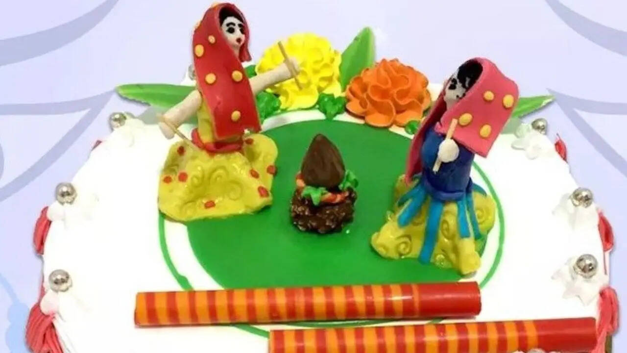 सुंदर मुंदरिए हो... इस गाने पर लोहड़ी का ये केक मैच करता है।