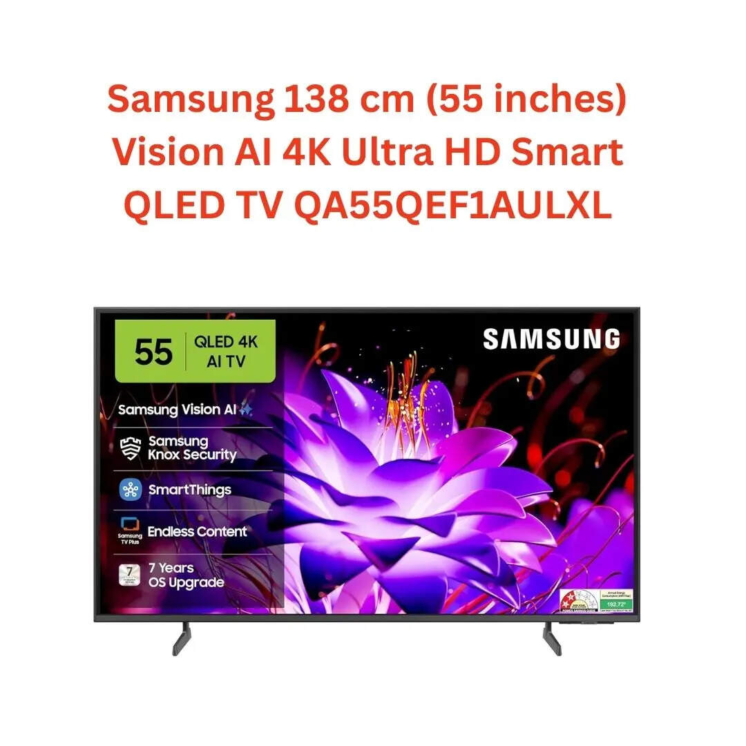 Samsung (55 inches) Vision AI 4K Ultra HD Smart QLED TV QA55QEF1AULXL