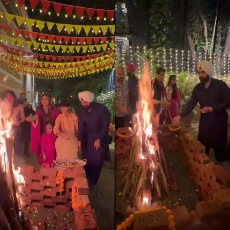 शिल्पा शेट्टी-राज कुंद्रा ने मनाया त्यौहार