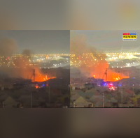 प्रयागराज माघ मेला  48 घंटे में 3 बार धधकी आग अखंड ज्योति से टेंट जला अफरा-तफरी का रहा माहौल