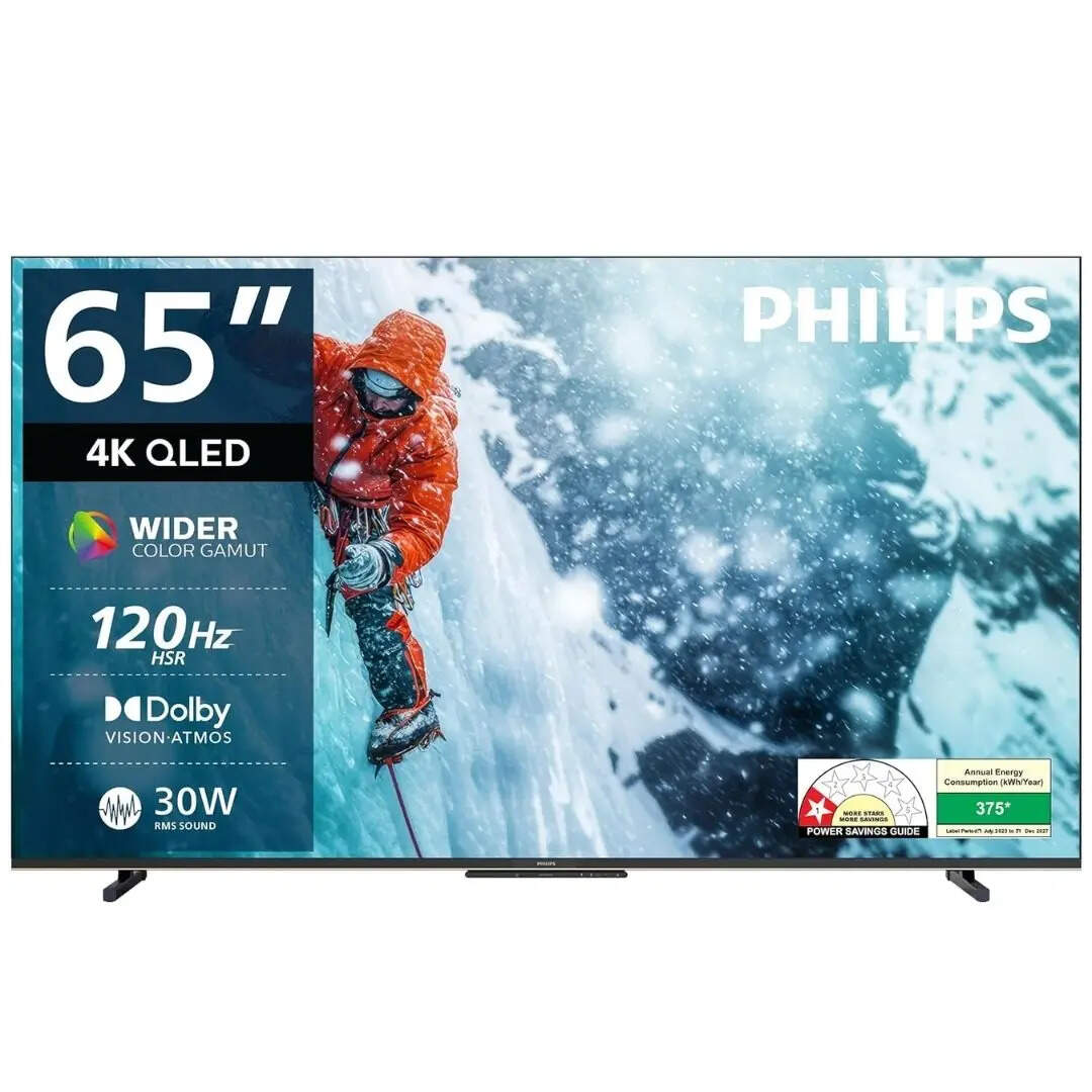 Philips 165 cm (65 inches) 8100 Series 4K Ultra HD Smart QLED Google TV