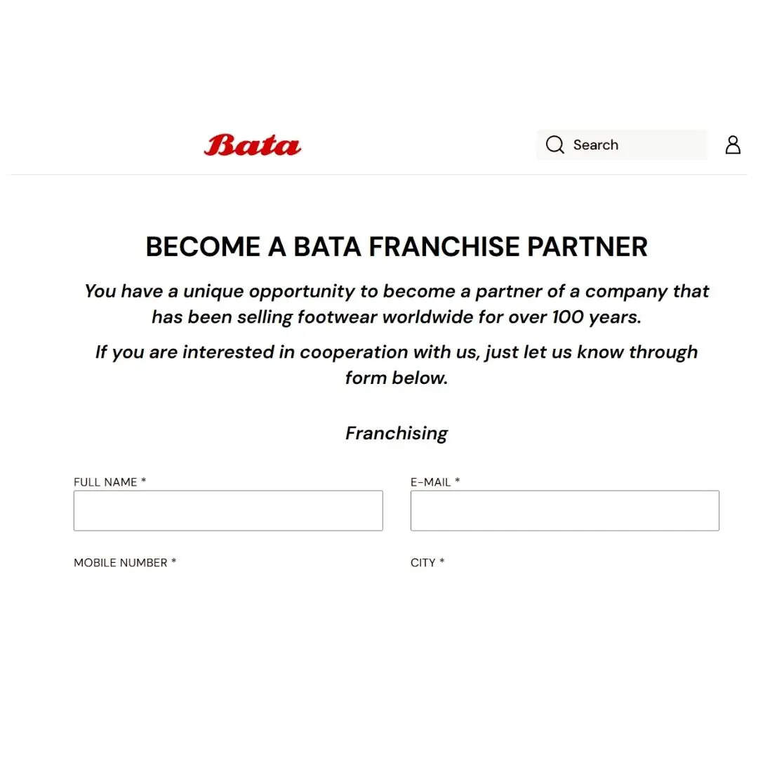 Bata फ्रेंचाइजी के लिए आवेदन कैसे करें