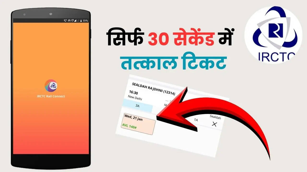 यह ट्रिक शायद आप नहीं जानते, जिससे IRCTC पर हर बार कंफर्म तत्काल टिकट मिलने की संभावना बढ़ जाती है