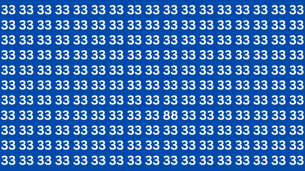 33 की भीड़ में कहीं छिपा है 88