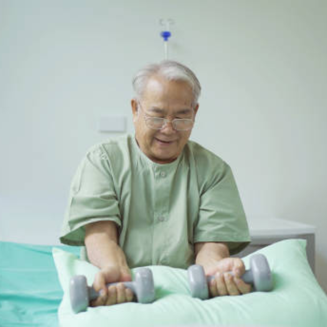 फर्श छोड़कर बिस्तर पर एक्सरसाइज