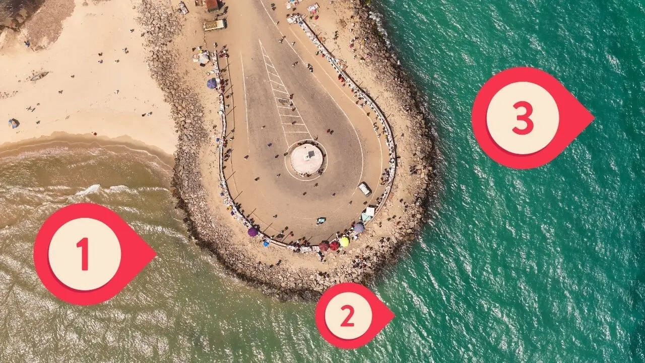 भारत में कहां तीन महासागर आपस में मिलते हैं