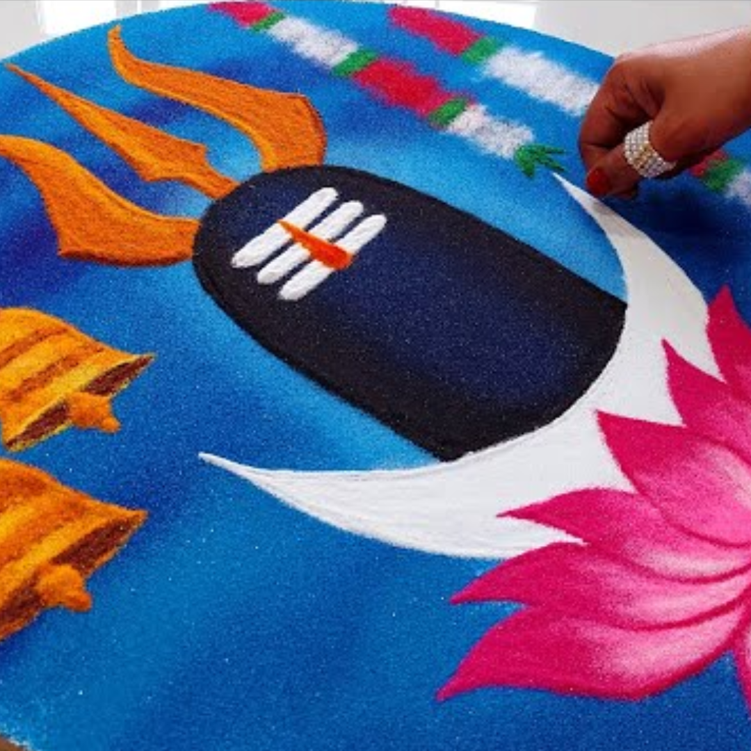 Mahashivratri Special Rangoli Design (Happy Mahashivratri rangoli ki ...