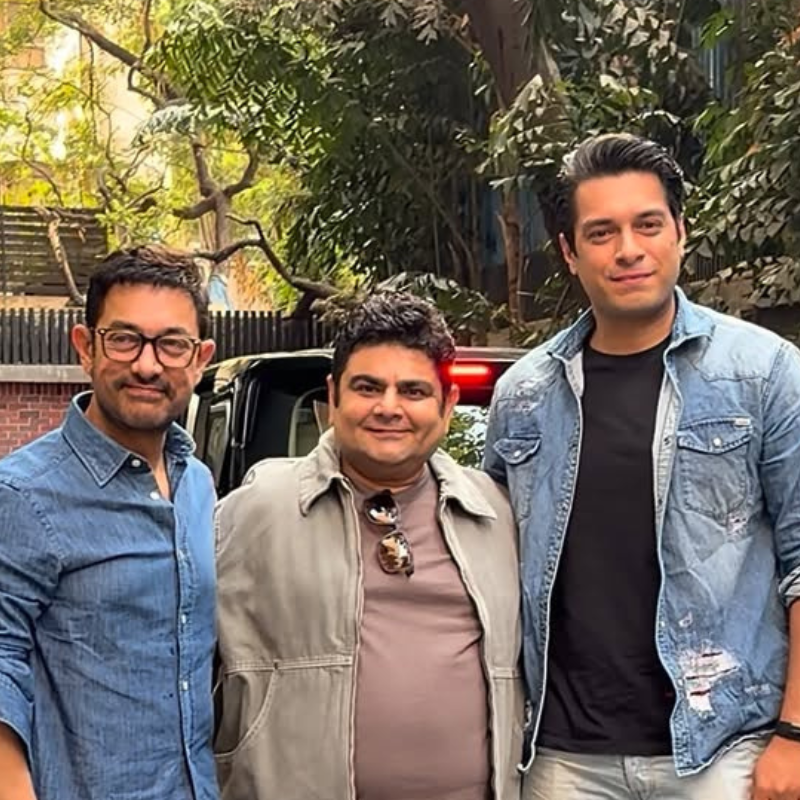 बेटे के साथ नजर आए आमिर खान