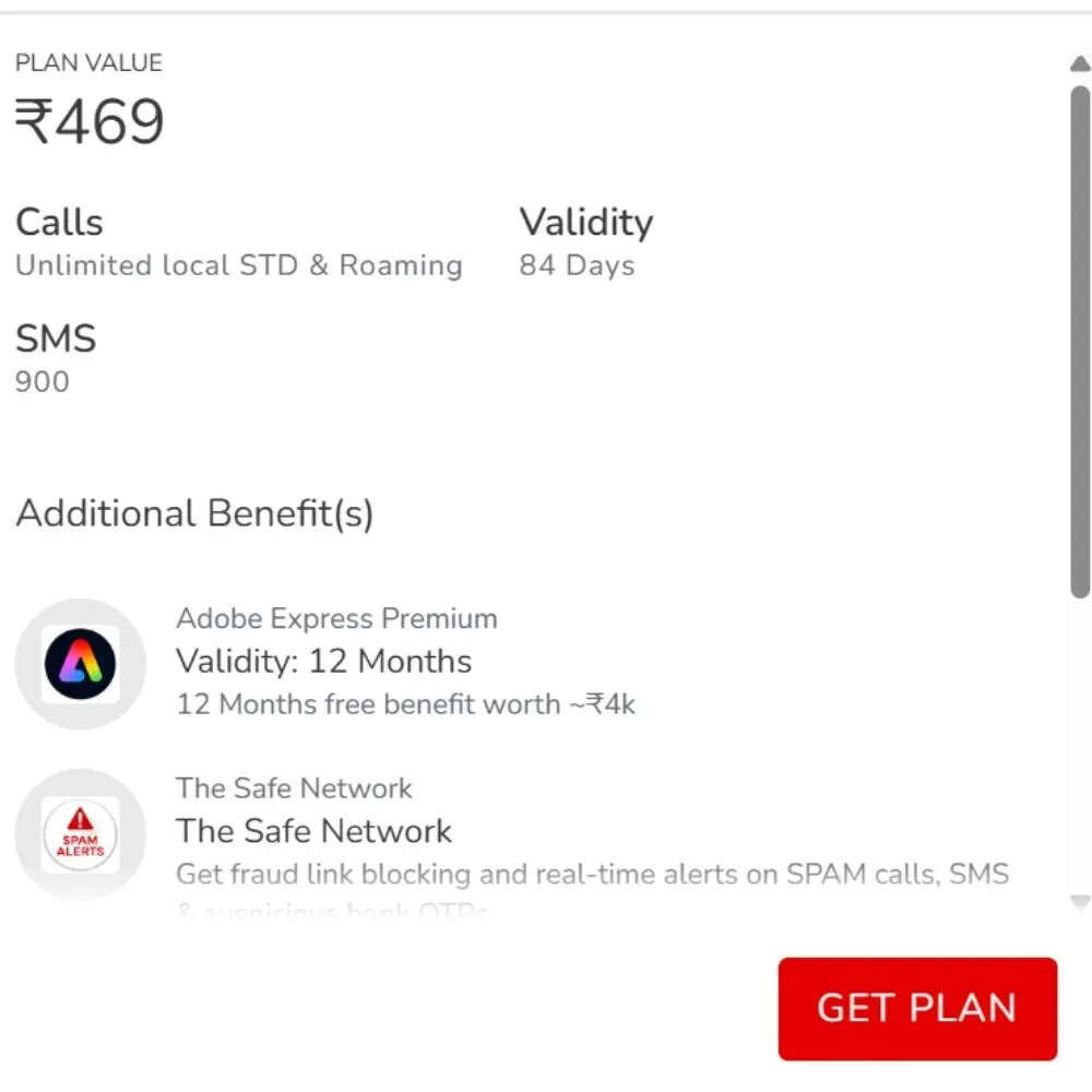 Airtel का 469 रुपये का प्लान