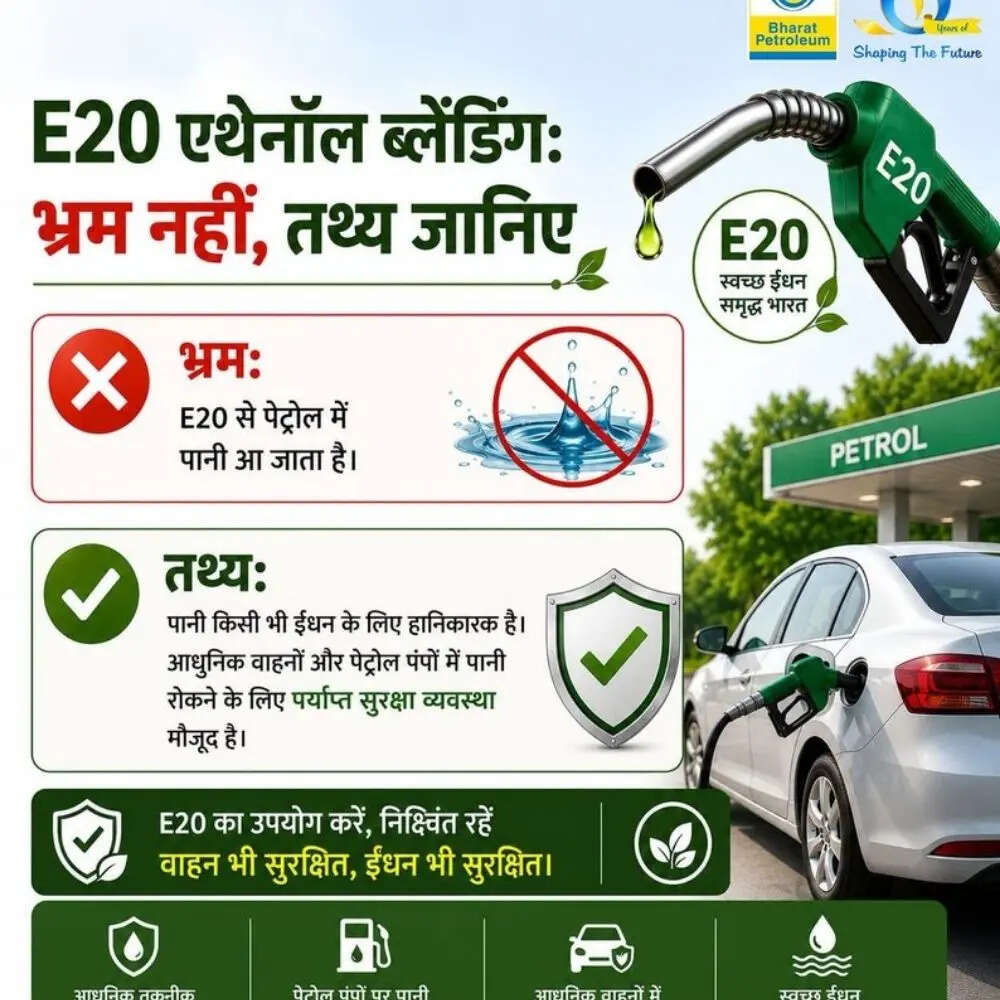 6. क्या E20 से पेट्रोल में पानी मिल जाता है?