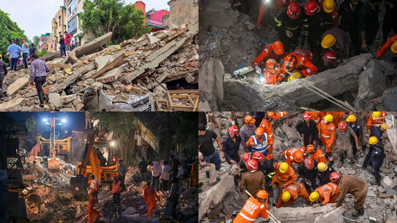 Delhi Rohini Building Collapse