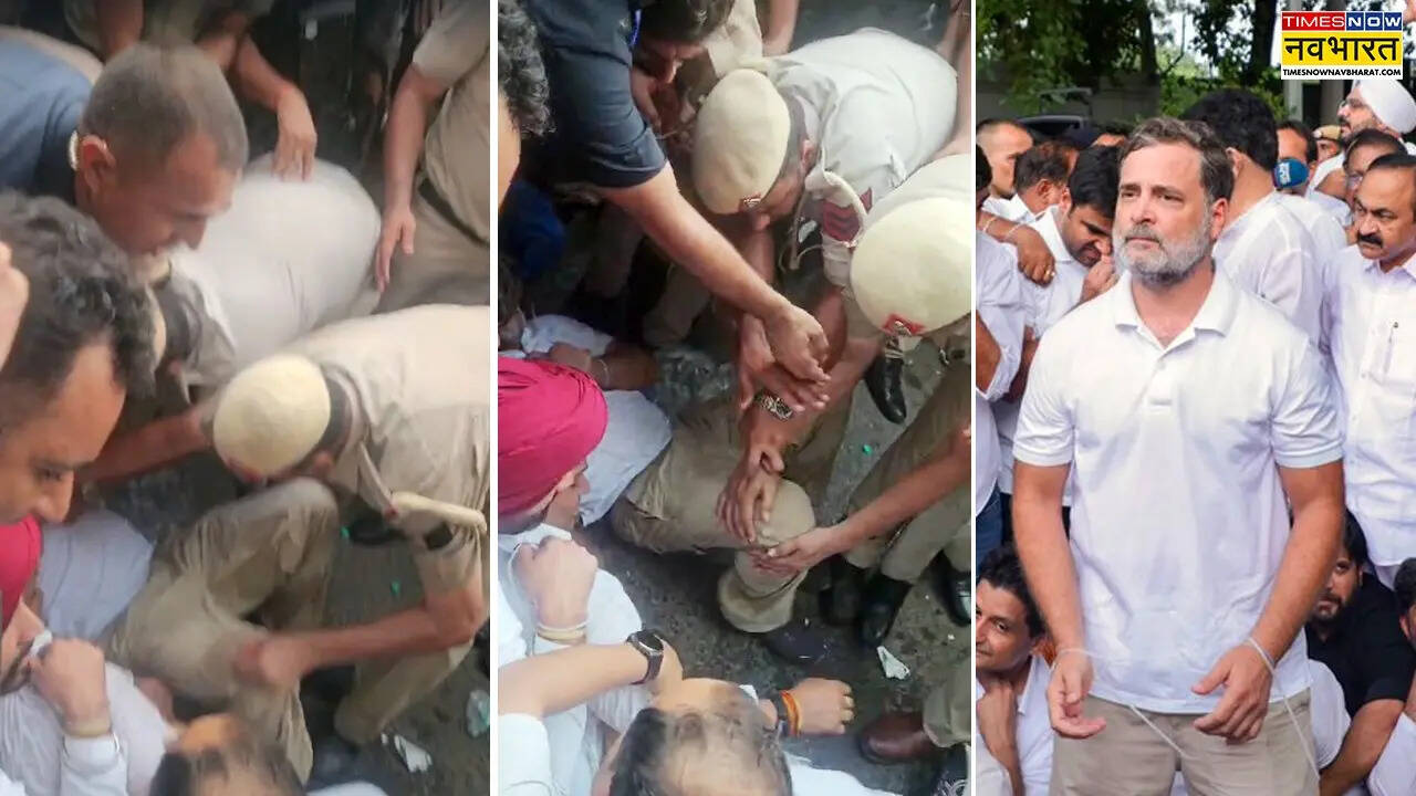 पीएम आवास के बाहर राहुल गांधी