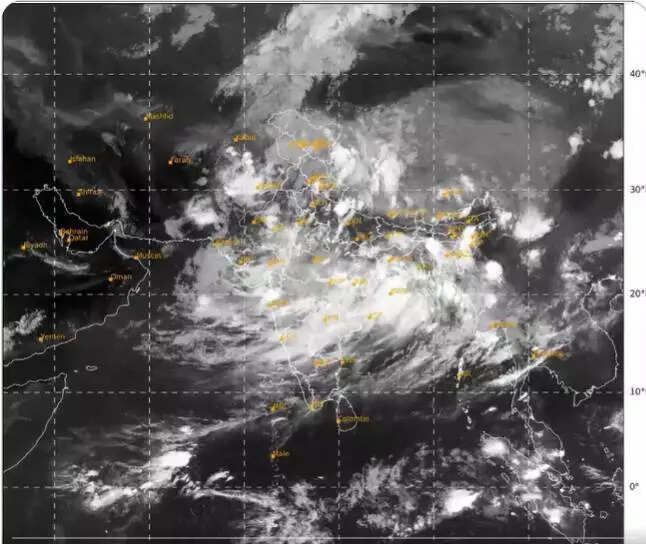 22 जुलाई की इसरो की सैटेलाइट इमेज