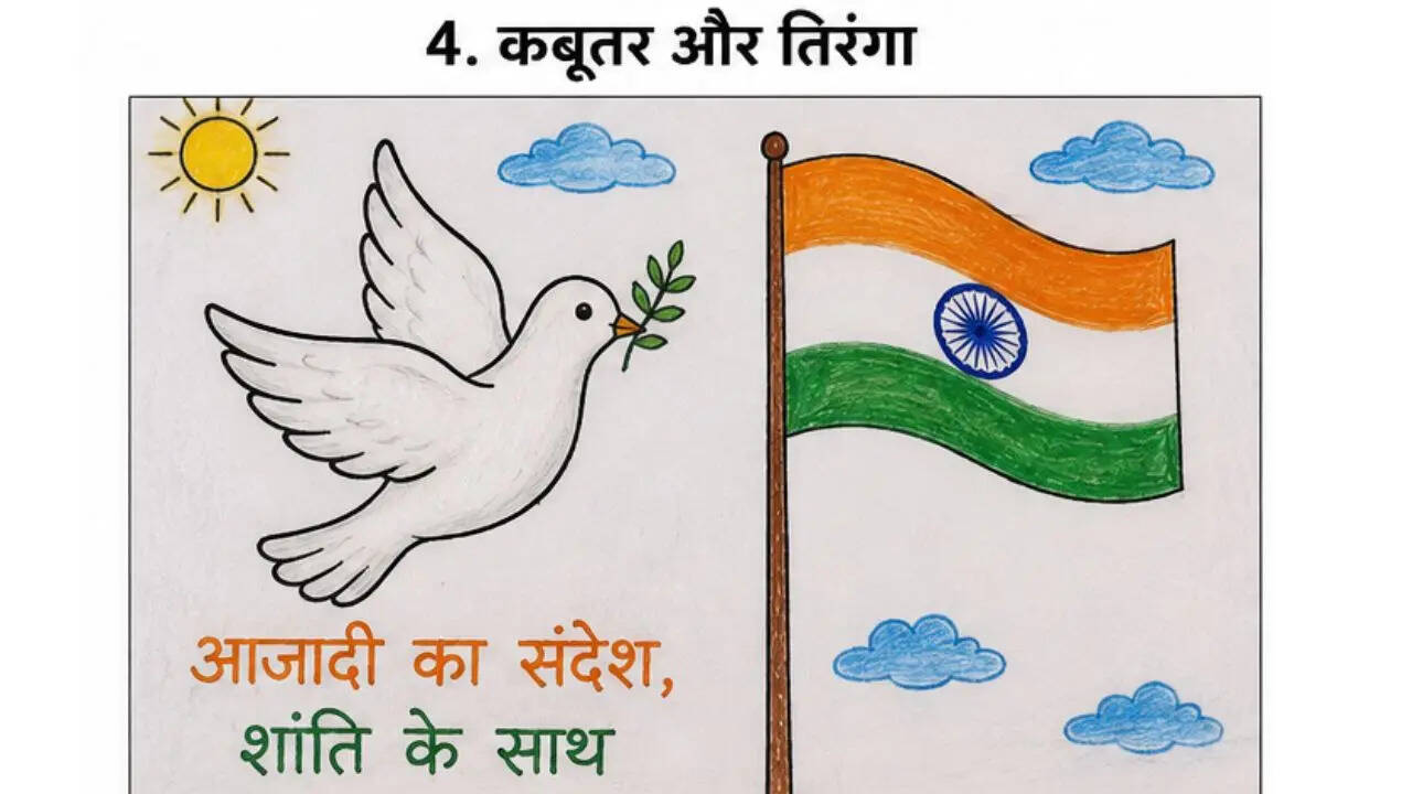 Independence Day Drawing Ideas for competition (Image - ChatGPT)