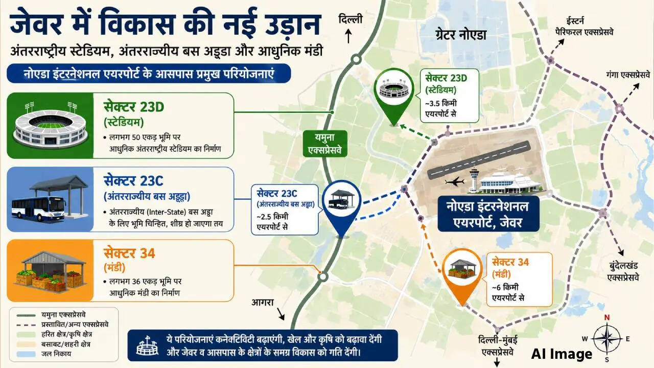 Jewar development map