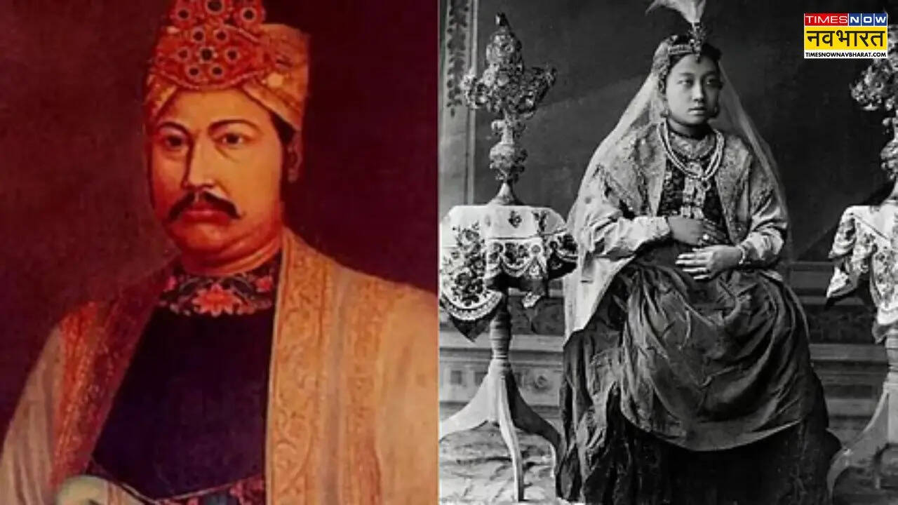 महाराजा बीर चंद्र माणिक्य और उनकी पत्नी महारानी खुमान चानू मन्मोहिनी देवी