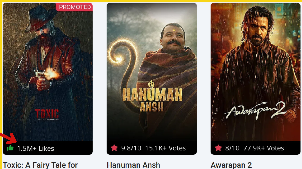 SHOCKING: Toxic की जमकर हो रही फजीहत, BookMyShow से हटाई गई रेटिंग