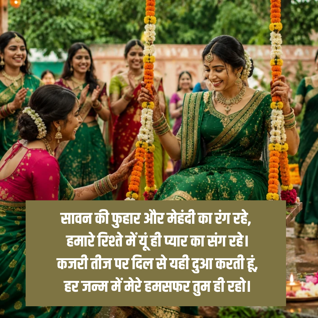 सावन की फुहार और मेहंदी का रंग​