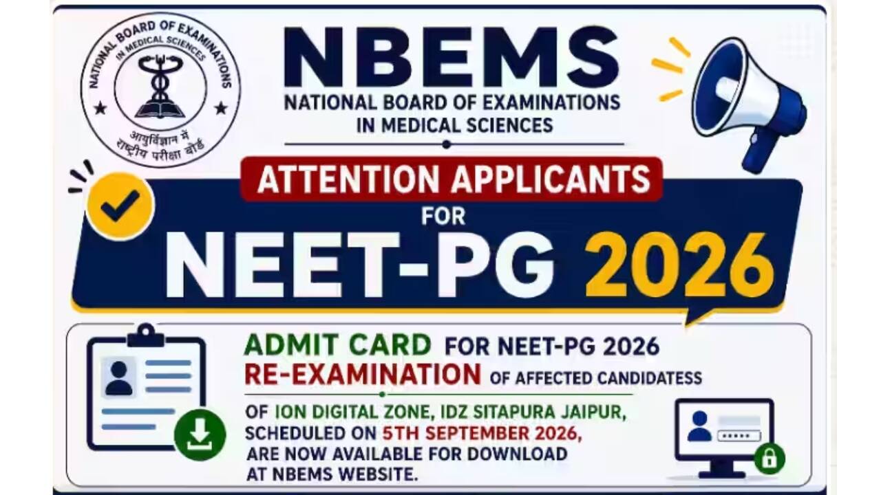 NEET PG Re Exam Admit Card