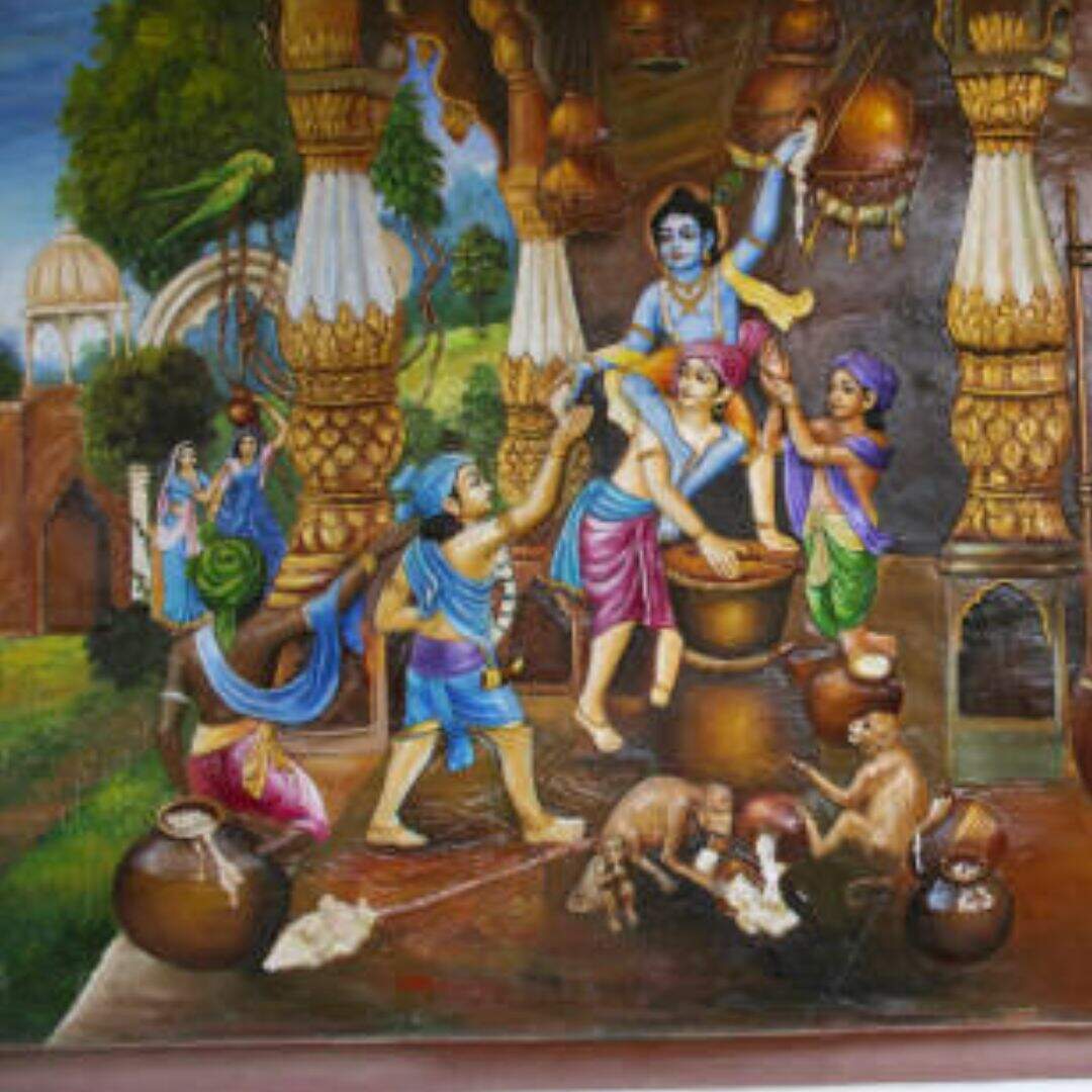 Krishna Janmashtami Drawing