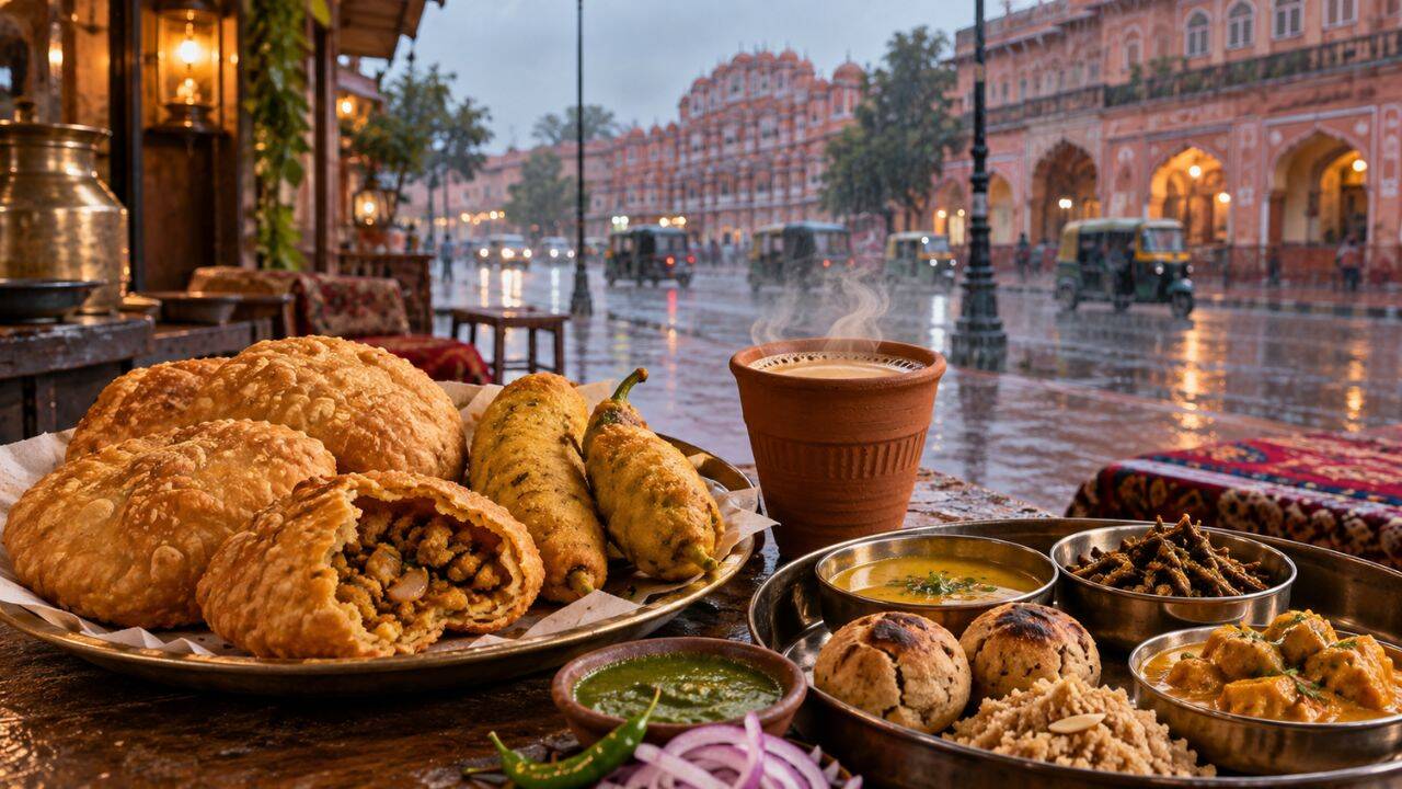 बारिश के बीच चखें जयपुर का स्वाद