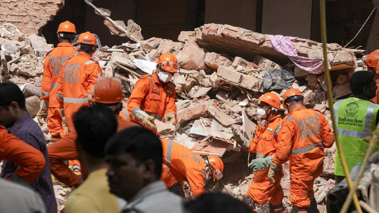 Satya Niketan Building Collapse