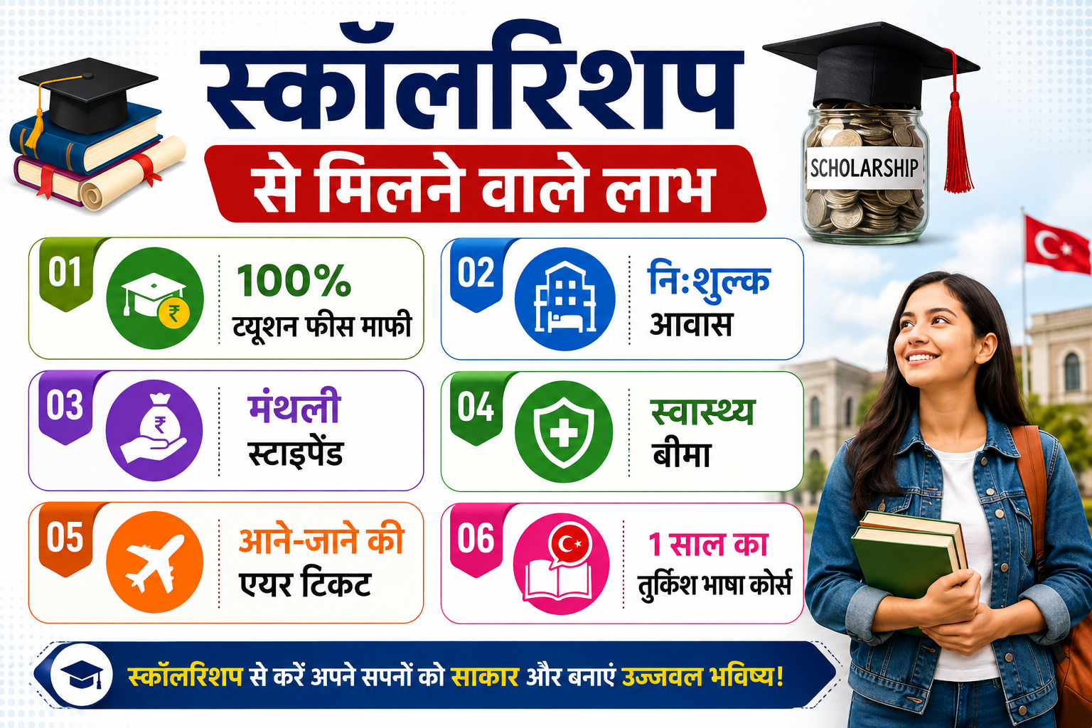 Turkiye में पढ़ाई के लिए मिलती है यह स्कॉलरशिप