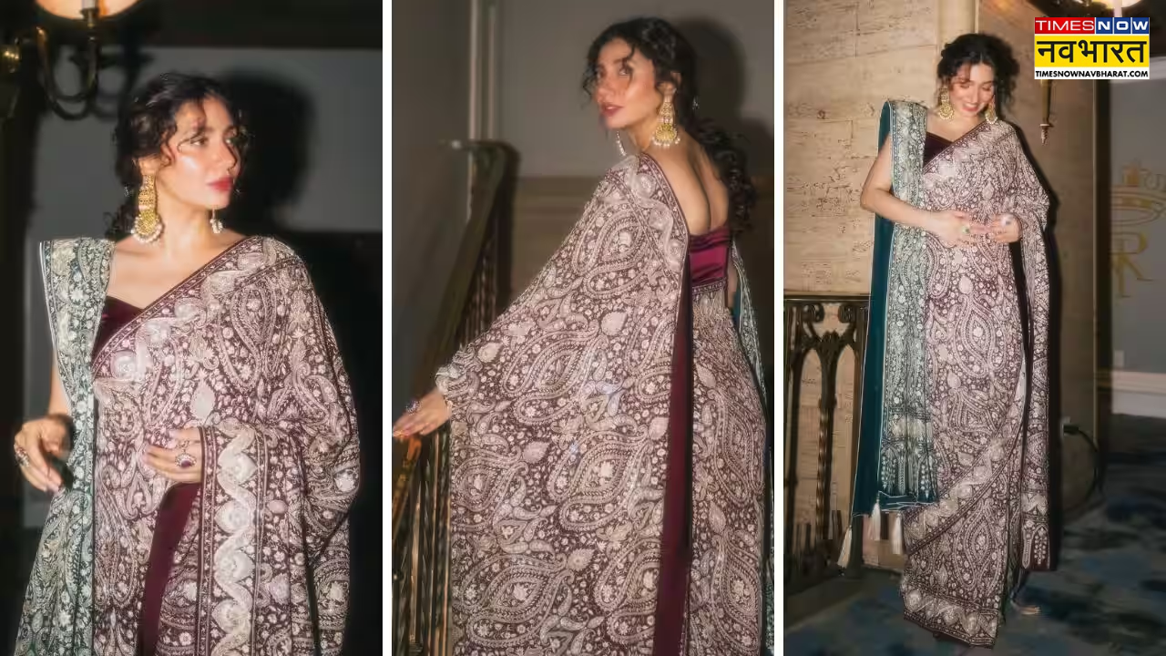 Mahira Khan TIFF Debut Kashidakari Saree