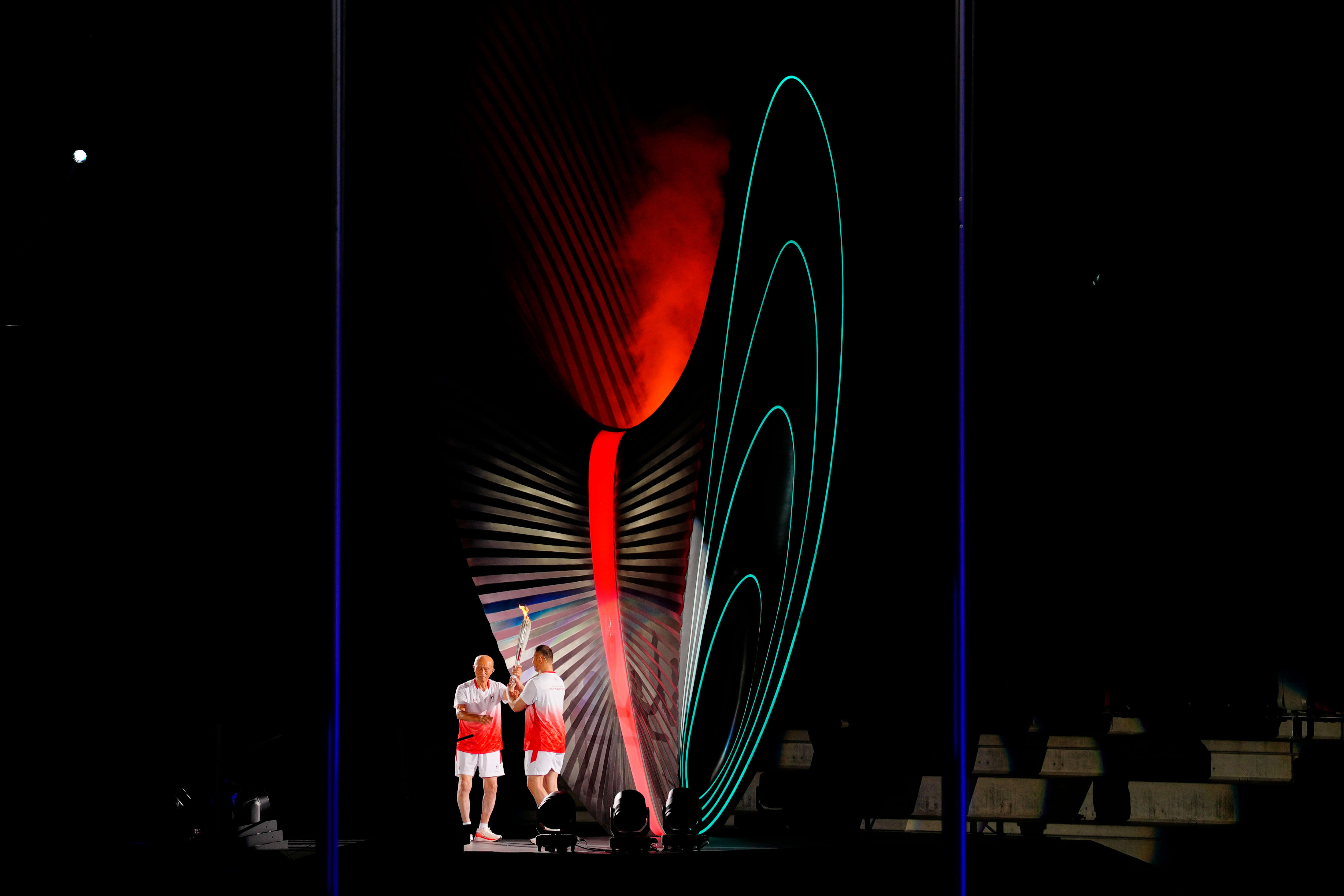 asian Games Torch. फोटो- AP