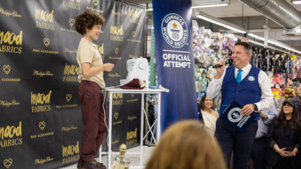 max alexander youngest textile line created Guinness world record