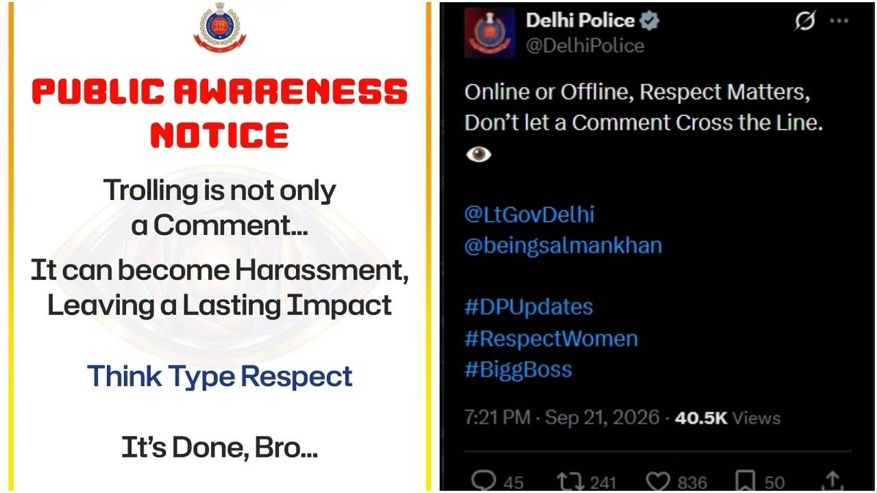delhi police post after salman khan on trolling