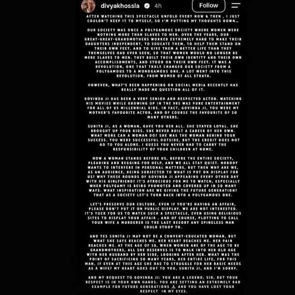 Divya Khossla's Post