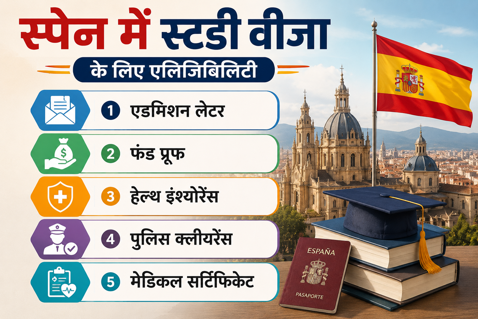 Spain Study Visa Rule for Indian Students